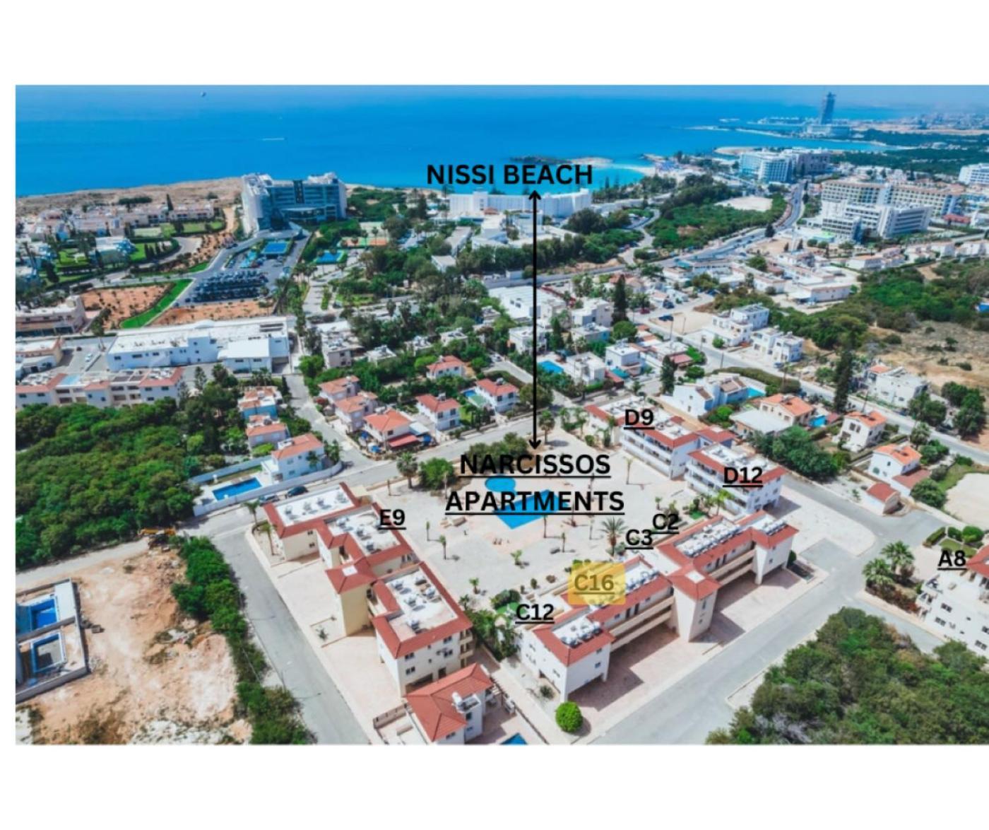 Narcissos Nissi Beach Apartment C16 Ayia Napa Bagian luar foto